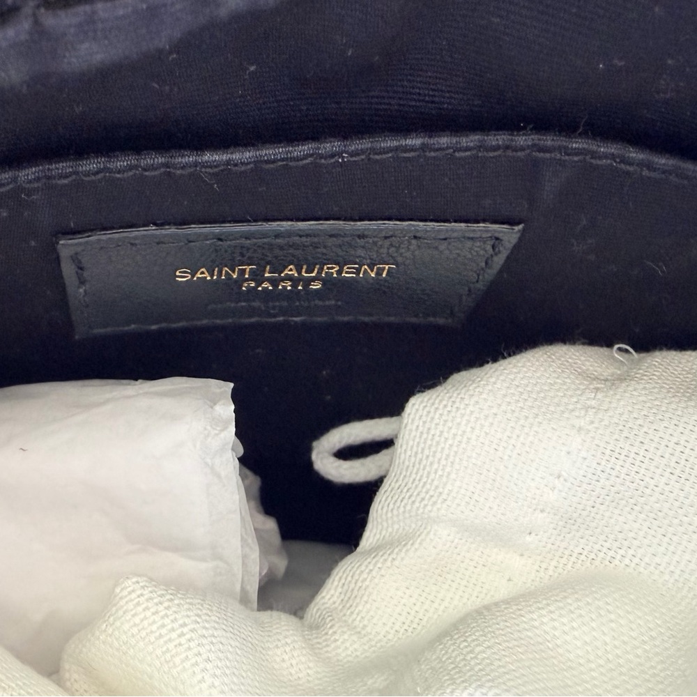 Saint Laurent Ivory Quilted Crossbody Bag - Picture 11 of 11